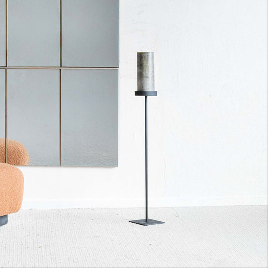 Black Floor Candle Stand | Candle Holder