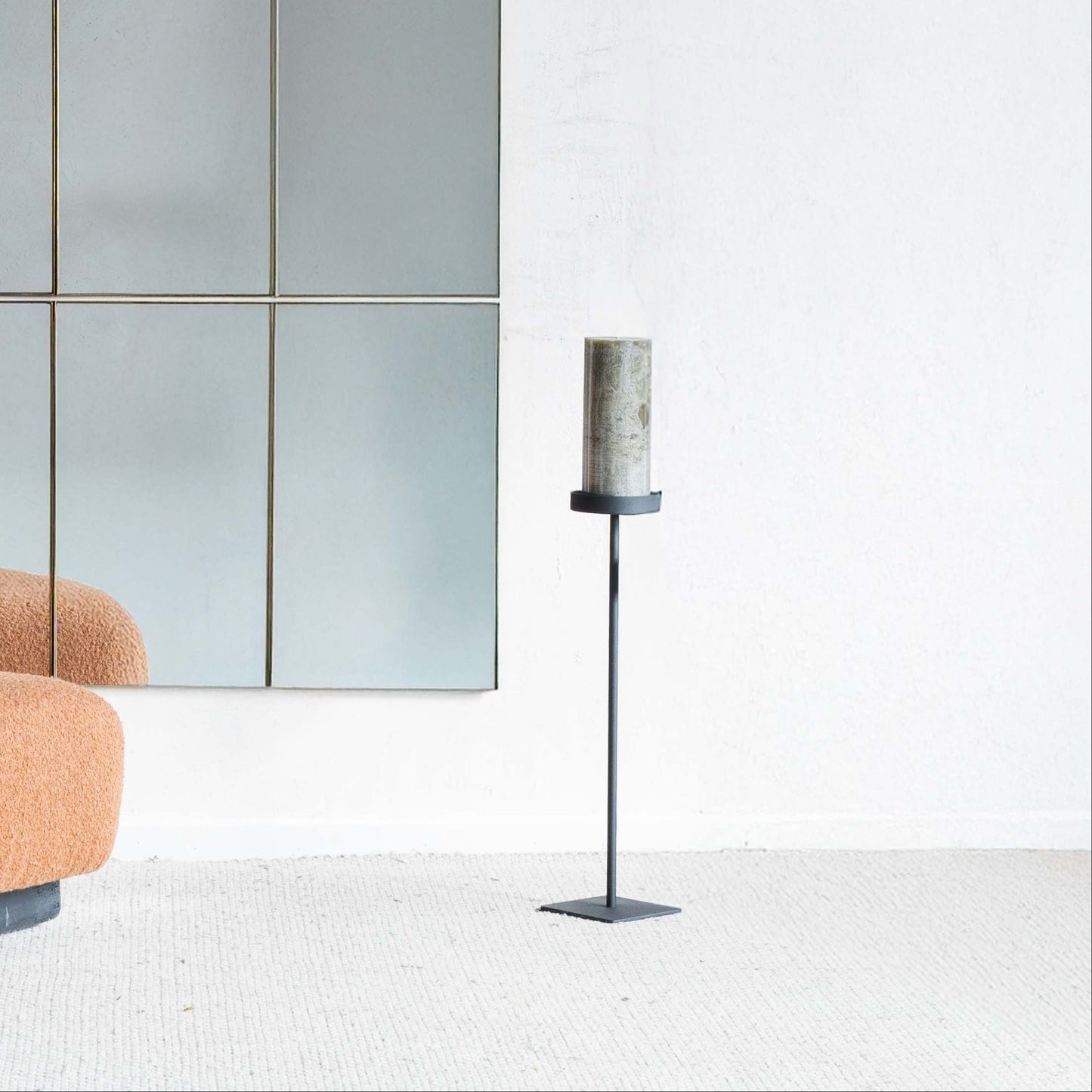 Black Floor Candle Stand | Candle Holder
