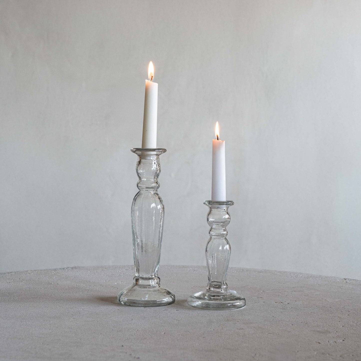 Vintage Glass Candle Holder