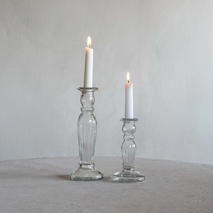 Vintage Glass Candle Holder