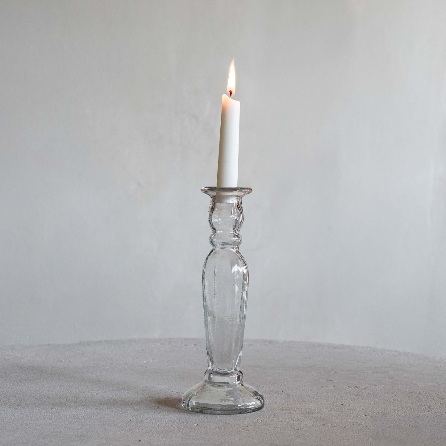 Vintage Glass Candle Holder