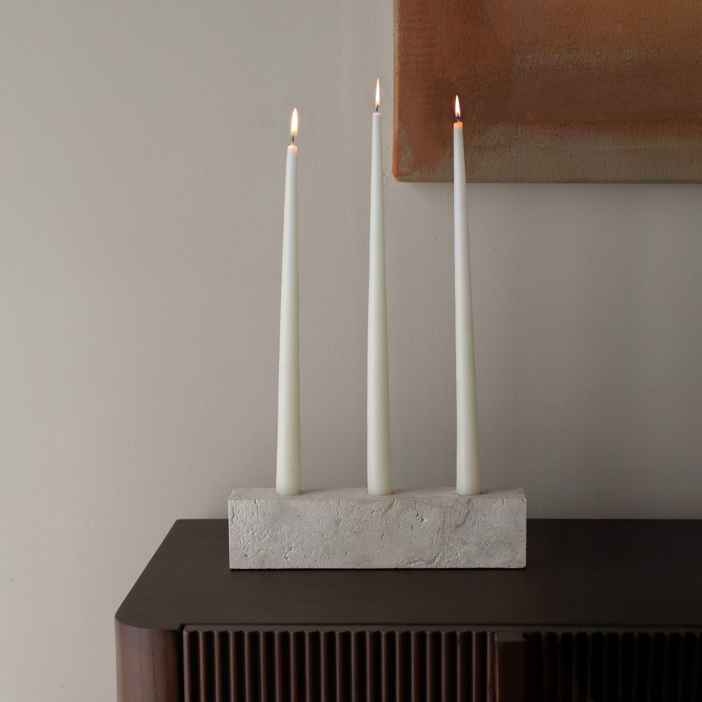 Limestone Marble Candle Holder