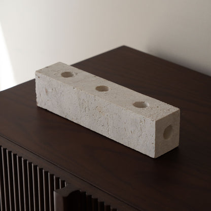 Limestone Marble Candle Holder