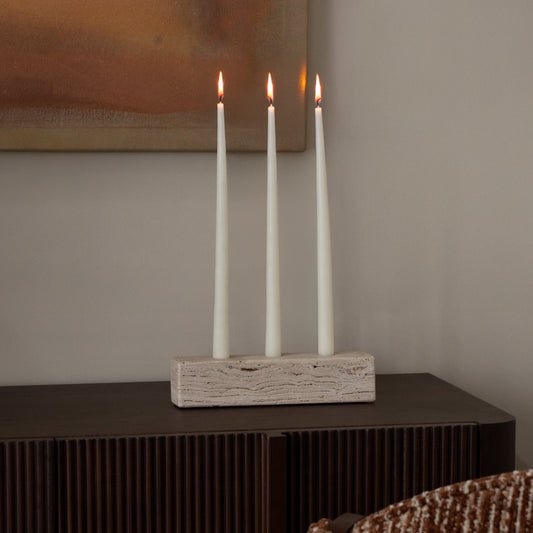 Travertine Marble Candle Holder