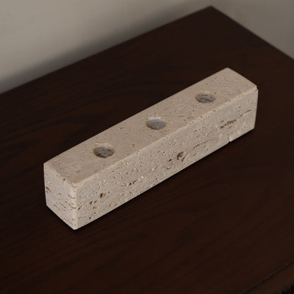 Travertine Marble Candle Holder