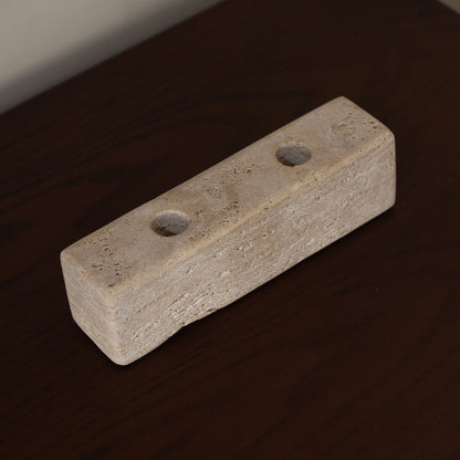 Travertine Marble Candle Holder