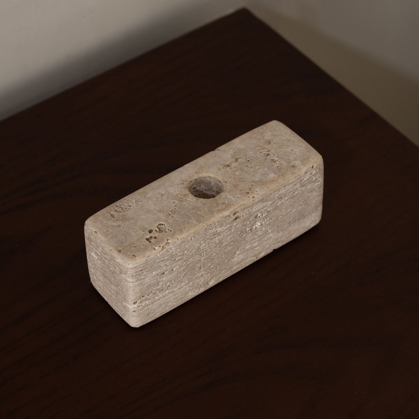 Travertine Marble Candle Holder
