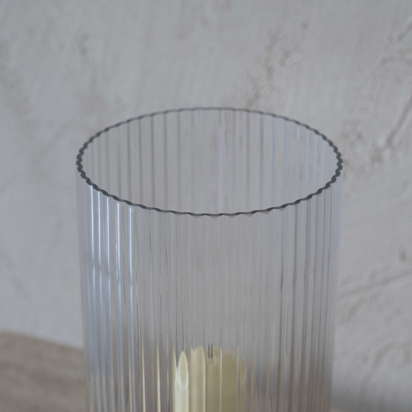 Wood & Glass Candle Holder