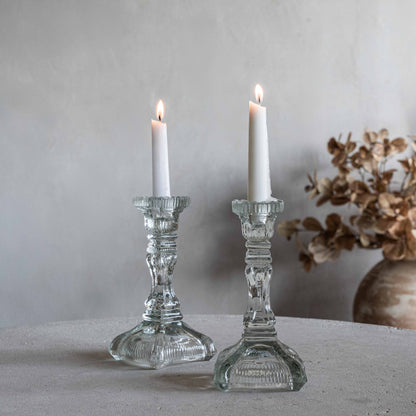 Classic Vintage Glass Candle Holder