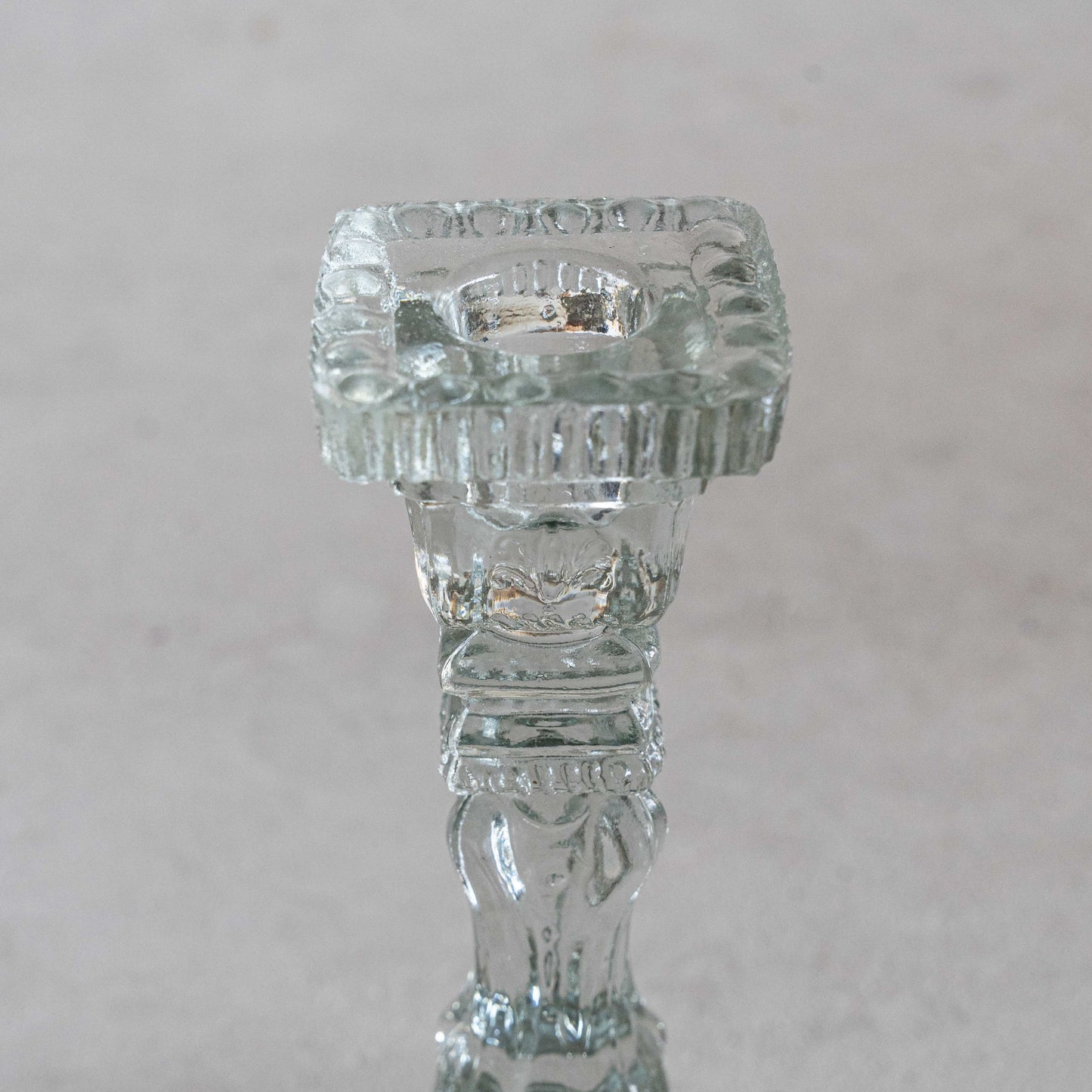 Classic Vintage Glass Candle Holder
