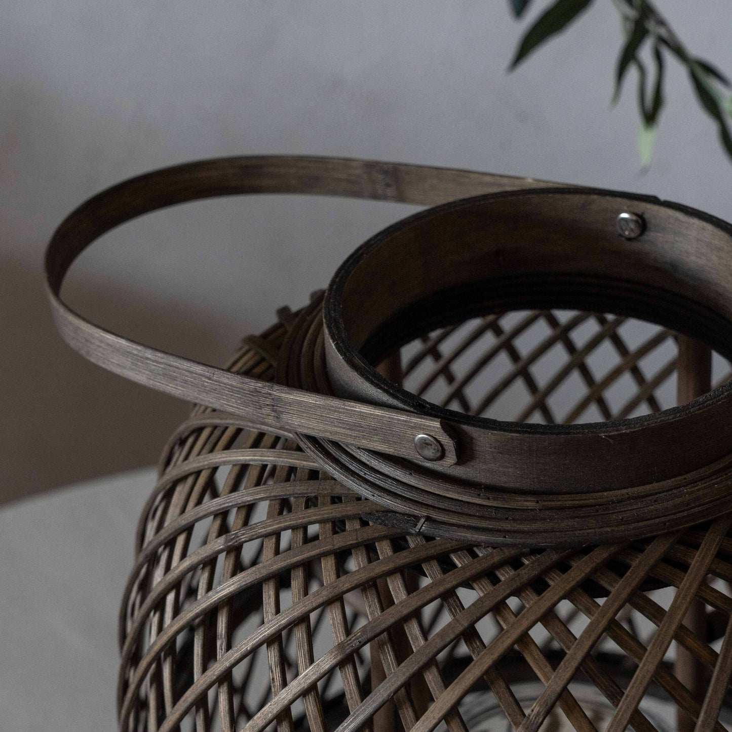 Classic Dark Wood Candle Holder | Lantern with Glass