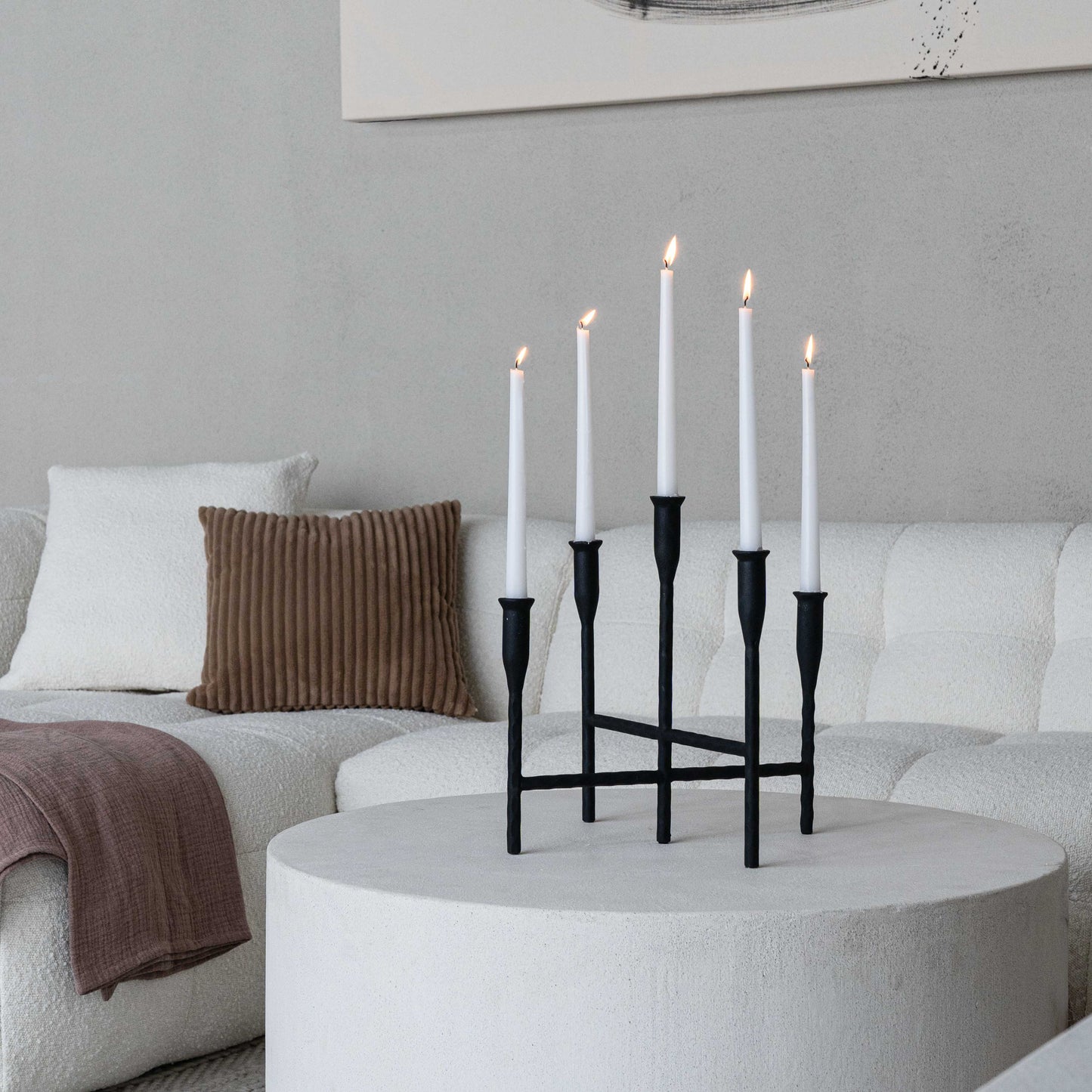 Steel Candle Holder