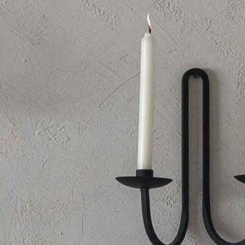Handcrafted Iron Hanging Wall Candle Holder
